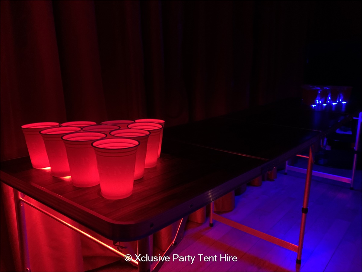 Led Wood Effect Beer Pong Marquee Party Tent And Gazebo Marquee Hire